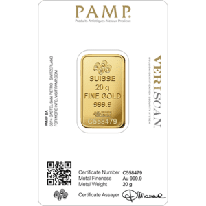 PAMP Fortuna 20 Grams Gold Bar