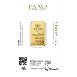 PAMP Rosa 20 Grams Gold Bar