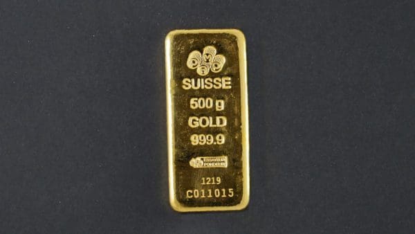 PAMP 1/2 Kilobar Gold Cast Bar