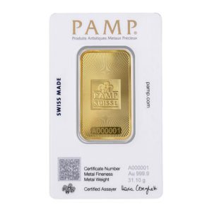 2023 PAMP Suisse Bar 1 Ounce Gold Bar