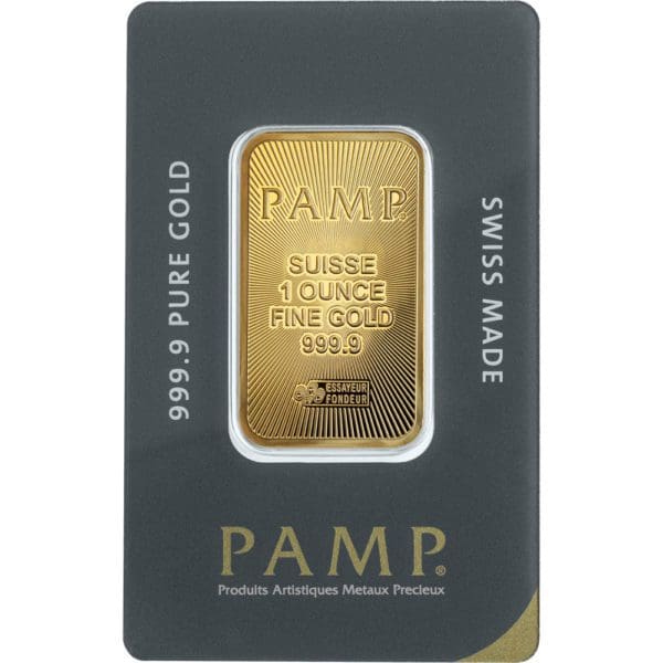 2023 PAMP Suisse 999.9 Pure 1Oz Gold Bar