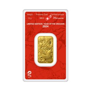 Argor Heraeus 2024 Lunar Dragon 10 Gram Gold Bar