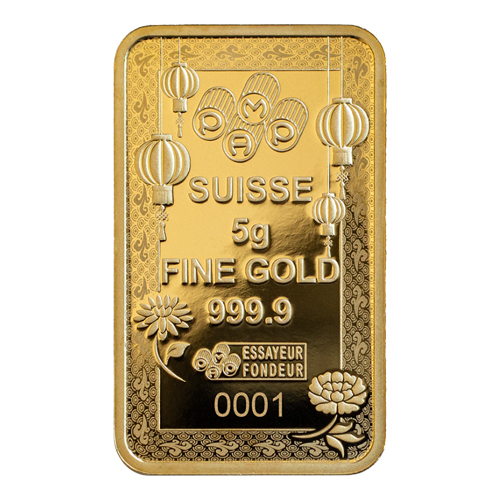 2024 PAMP Good Luck Buddha 5 Grams Gold