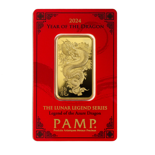 PAMP 2024 Lunar Calendar Dragon 1 Oz Gold