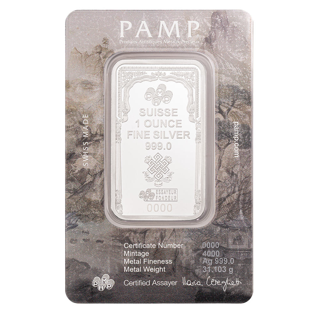 PAMP Suisse The Buddha Bar 1Oz Silver Bars