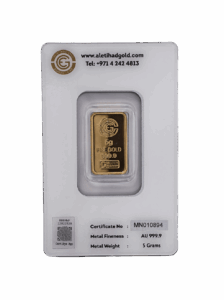 Al Etihad 5g Flower Baskets Gold Bar in Security Packaging