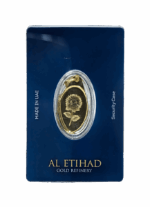 Al Etihad Sunflower 5g Gold Pendant in Security Packaging