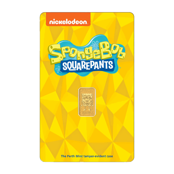 Perth Mint – 2025 SpongeBob SquarePants 1 Gram 9999 Gold Bar (Limited Edition)