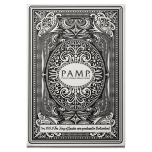 PAMP Suisse King of Spades 1oz silver coin shaped like a playing card with intricate engraved details