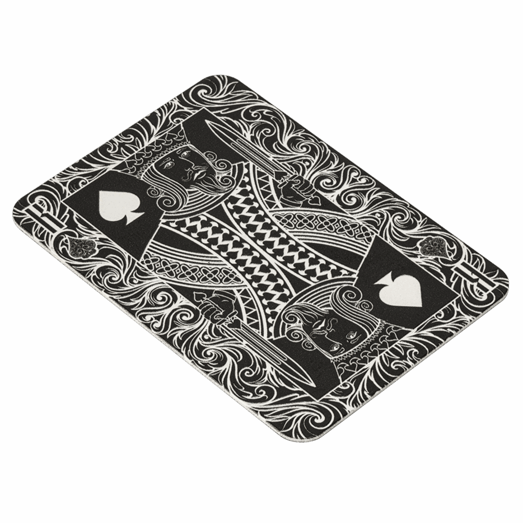 PAMP Suisse King of Spades 1oz silver coin shaped like a playing card with intricate engraved details
