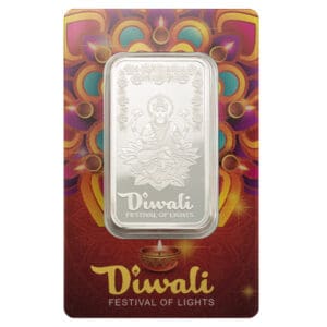 2025 PAMP Suisse Diwali Lakshmi & Rangoli 1oz Silver Bar with CertiPAMP Assay Card