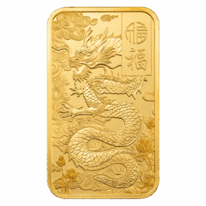 2025 PAMP Suisse Good Luck Yellow Dragon 5g 999.9 Gold Minted Bar in CertiPAMP Assay Card