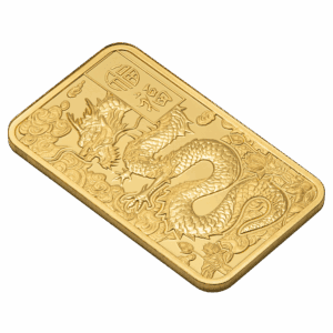 2025 PAMP Suisse Good Luck Yellow Dragon 5g 999.9 Gold Minted Bar in CertiPAMP Assay Card