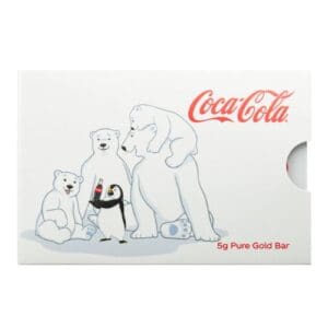 PAMP Suisse Coca-Cola Polar Bear & Friends 5g 9999 Fine Gold Bar in CertiPAMP Card