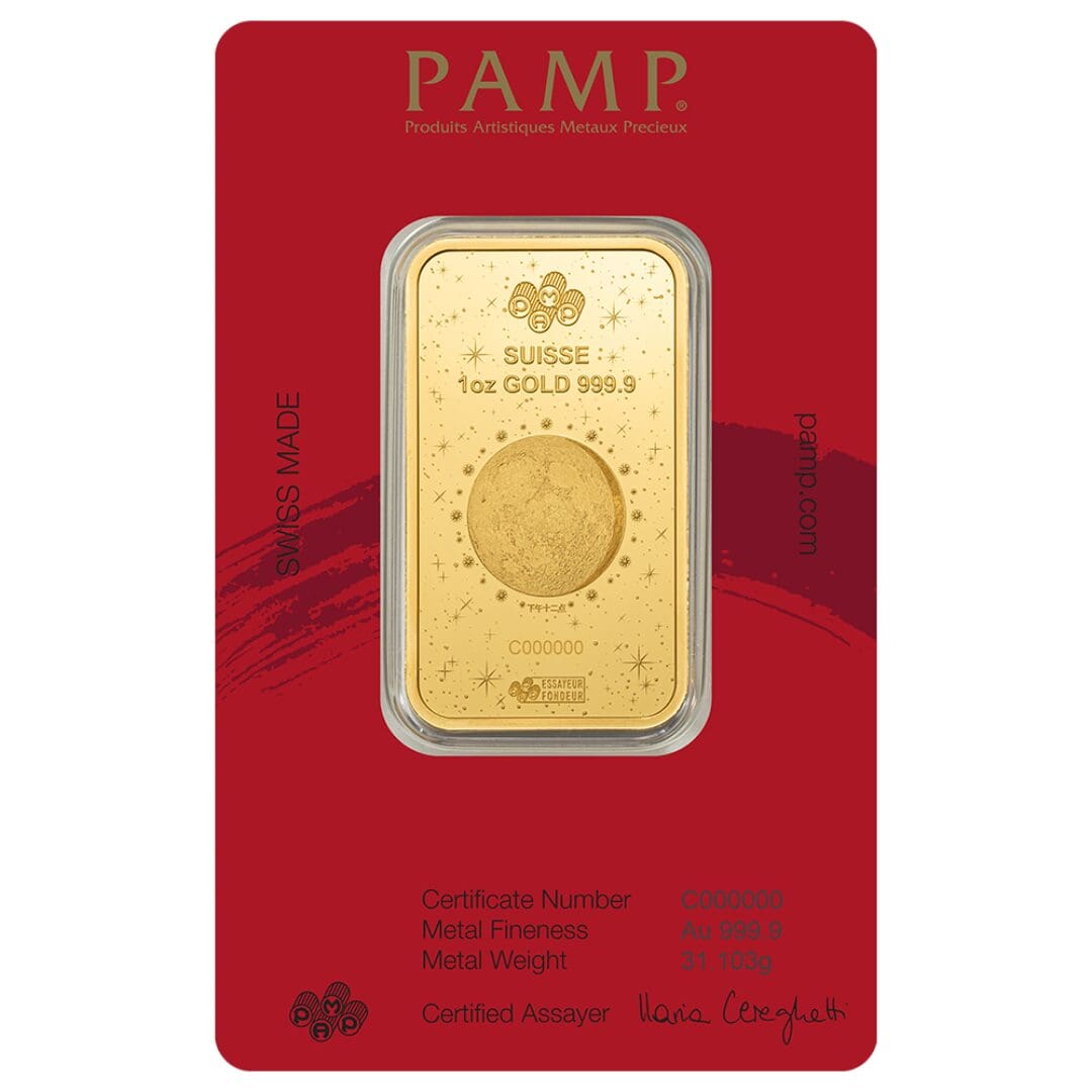 PAMP Suisse Year of the Horse 2026 1 oz Gold Bar in CertiPAMP Packaging