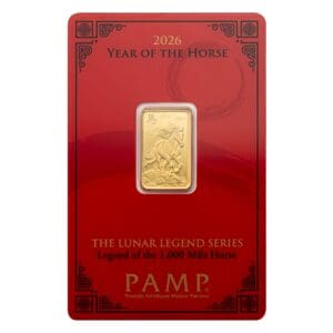 PAMP Suisse 2026 Year of the Horse 5g Gold Bar in CertiPAMP Packaging