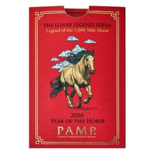 PAMP Suisse 2026 Year of the Horse 5g Gold Bar in CertiPAMP Packaging