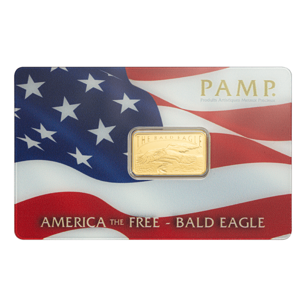 PAMP Suisse America The Free - Bald Eagle 5 Gram Gold Bar (Limited Edition)