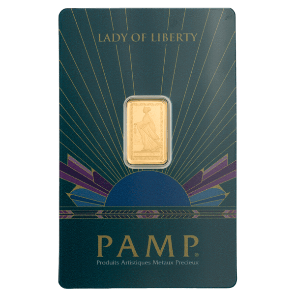 Pamp Suisse Lady Of Liberty 2.5 Gram Gold Bar (Limited Edition)