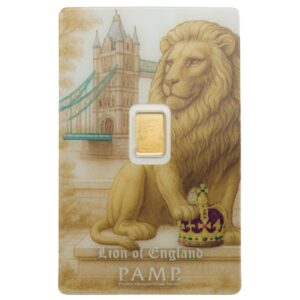Pamp Suisse Lion of England 0.5 Gram Gold Bar (Limited Edition)