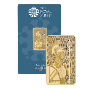 The Royal Mint – Britannia 10 Gram Gold Minted Bar (.9999 Fine Gold)