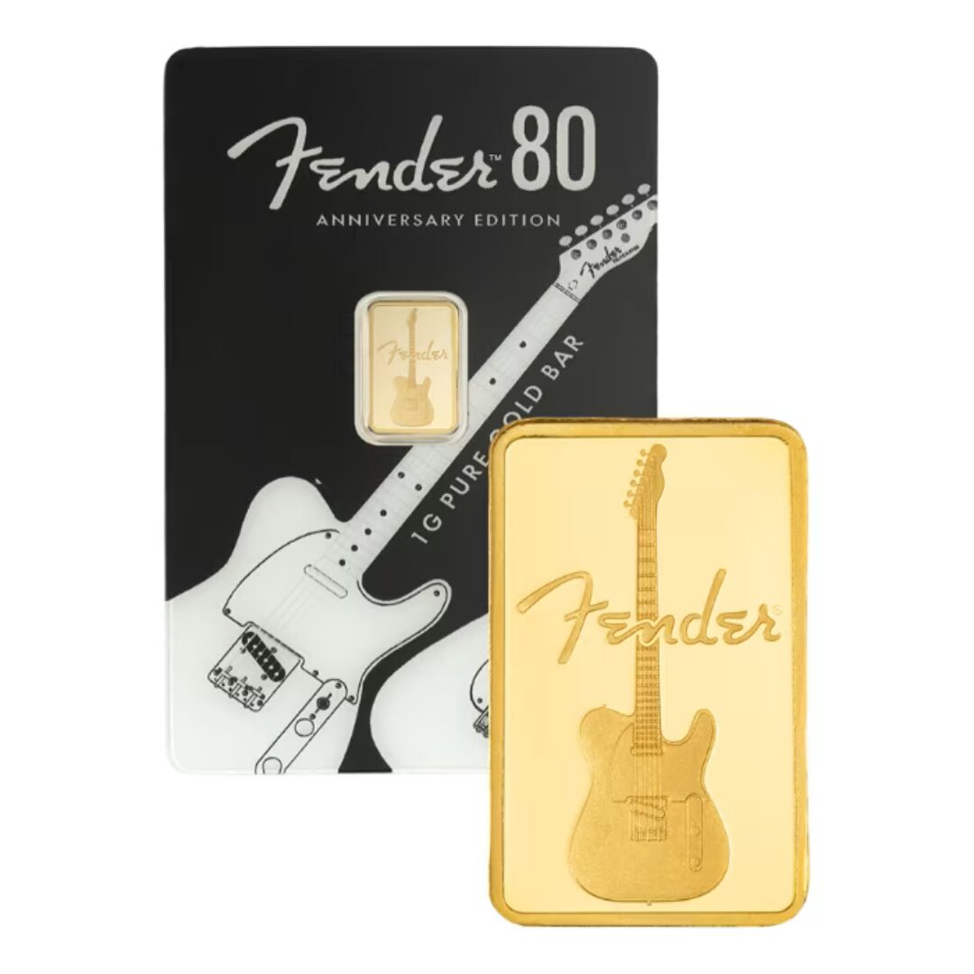 PAMP Suisse Fender® 80th Anniversary 1 Gram Gold Bar (Limited Edition)