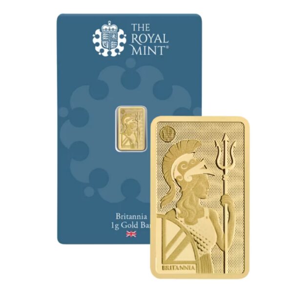 The Royal Mint – Britannia 1 Gram Gold Minted Bar (.9999 Fine Gold)