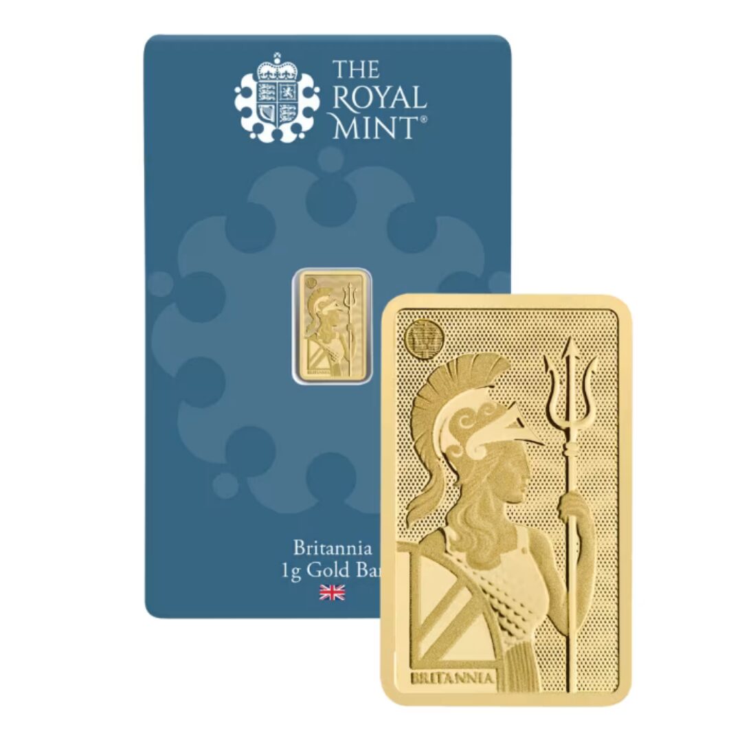The Royal Mint – Britannia 1 Gram Gold Minted Bar (.9999 Fine Gold)