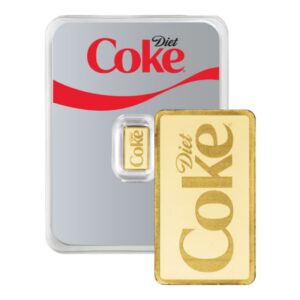 Diet Coke® 1 Gram Gold Bar (Limited Edition) (Made by PAMP)