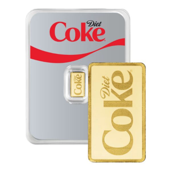 Diet Coke® 1 Gram Gold Bar (Limited Edition) (Made by PAMP)