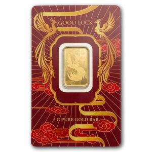 PAMP Suisse Good Luck Phoenix 5 Gram Gold Bar (Limited Edition)