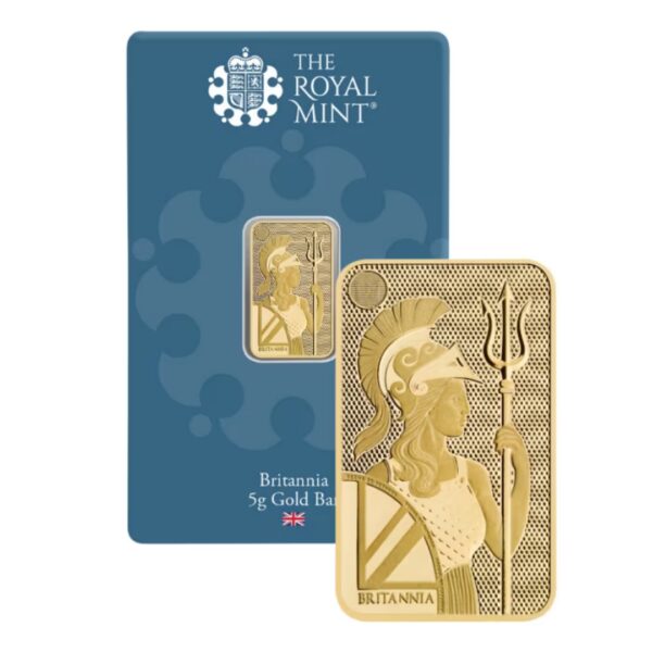 The Royal Mint – Britannia 5 Gram Gold Minted Bar (.9999 Fine Gold)