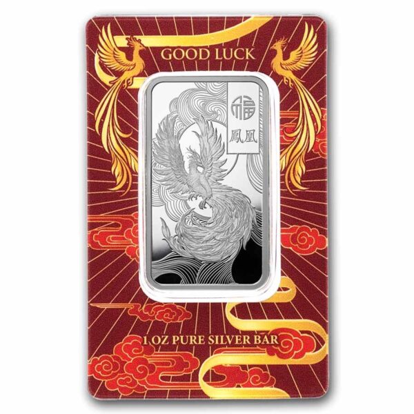 PAMP Suisse Good Luck Phoenix 1 oz Silver Bar (Limited Edition)