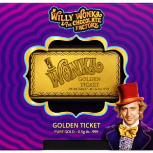 Willy Wonka & The Chocolate Factory – Golden Ticket 0.5 Gram Gold Bar (Limited Edition)